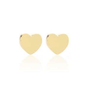Silk & Steel Jewellery Superfine Gold Sweetheart Sterling Silver Stud Earrings