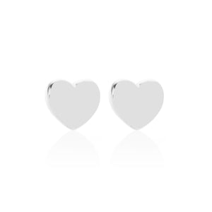 Silk & Steel Jewellery Superfine Silver Sweetheart Sterling Silver Stud Earrings