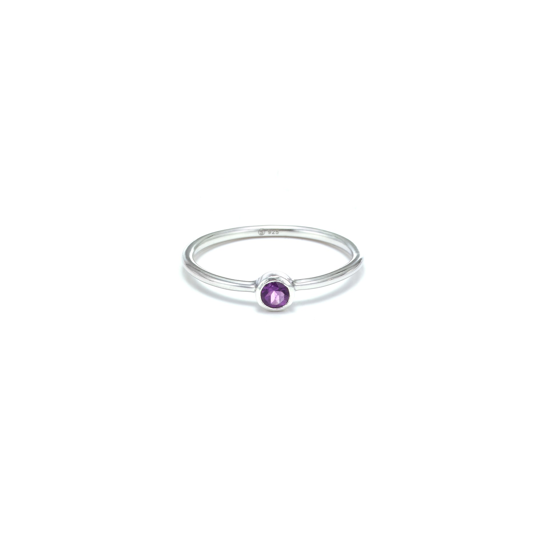 Pistil Ring Amethyst + Silver