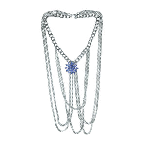 Silk&Steel Jewellery - Vintage Couture Blue Weiss Body Harness