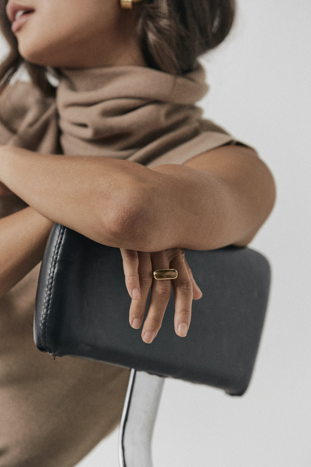 Silk & Steel Jewelley Grace Ring Tiger Eye Silver