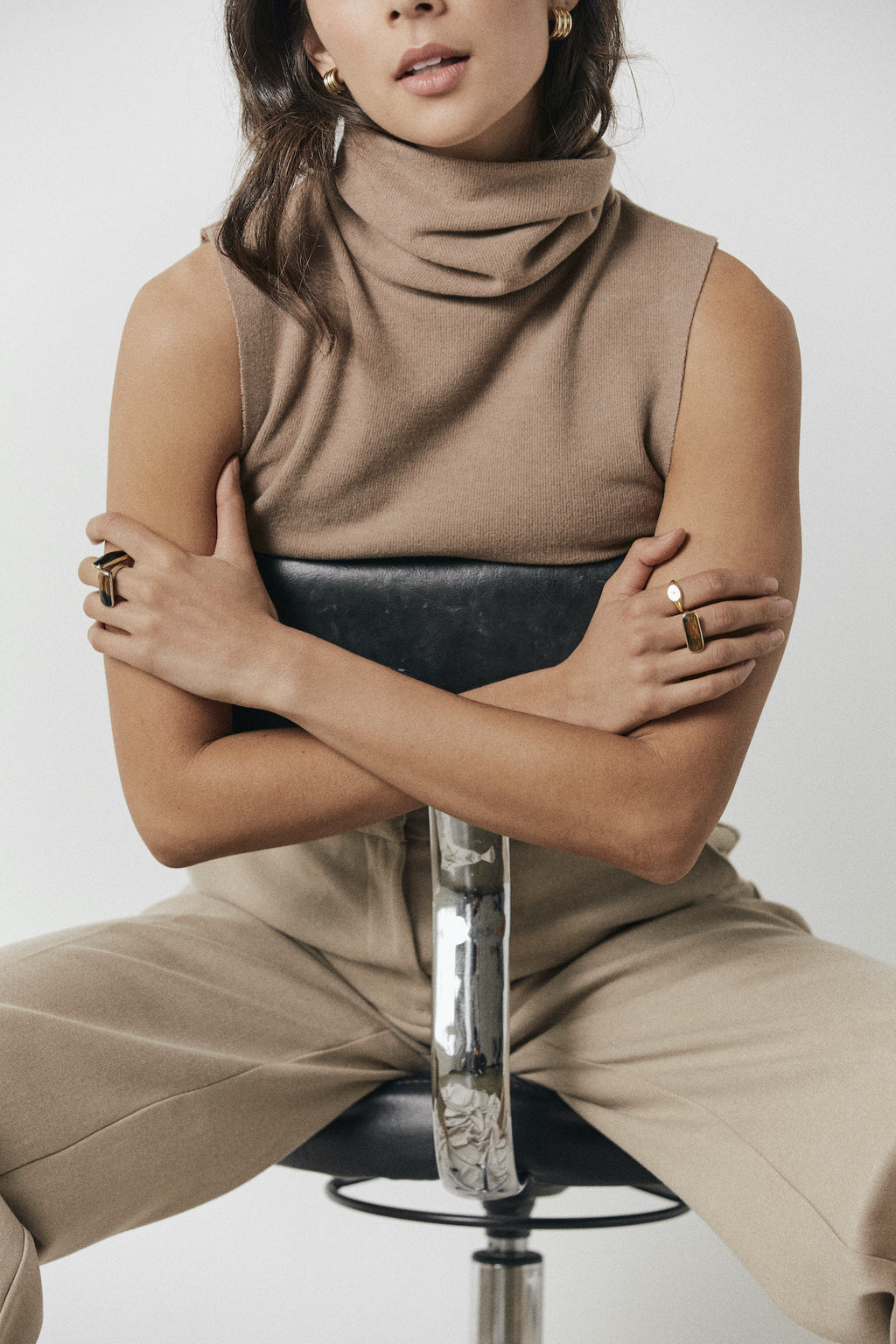 Silk & Steel Jewelley Grace Ring Tiger Eye Silver