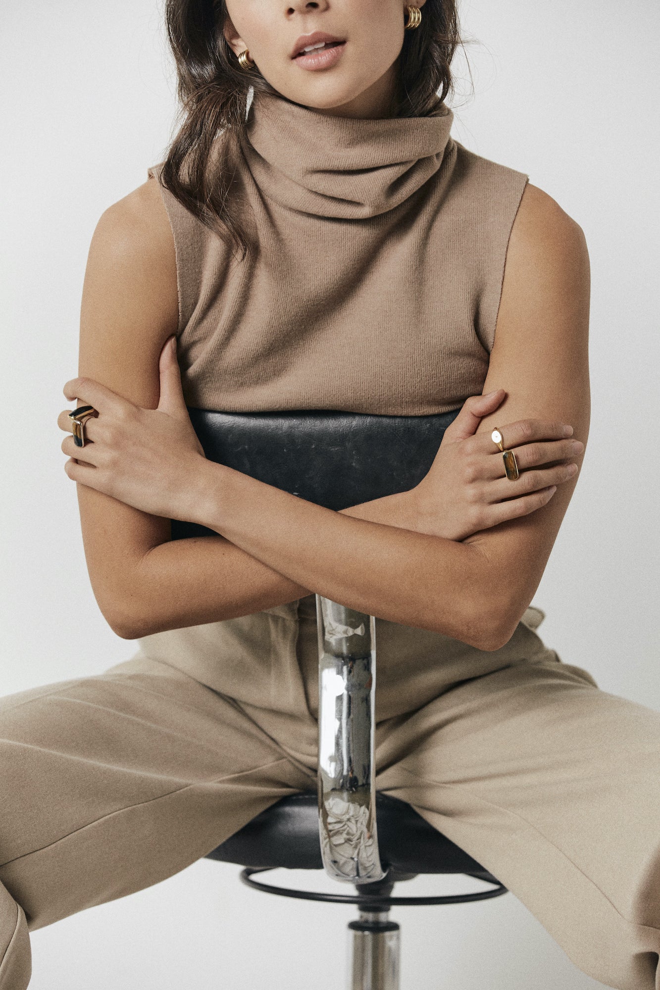 Silk & Steel Jewelley Grace Ring Tiger Eye Silver