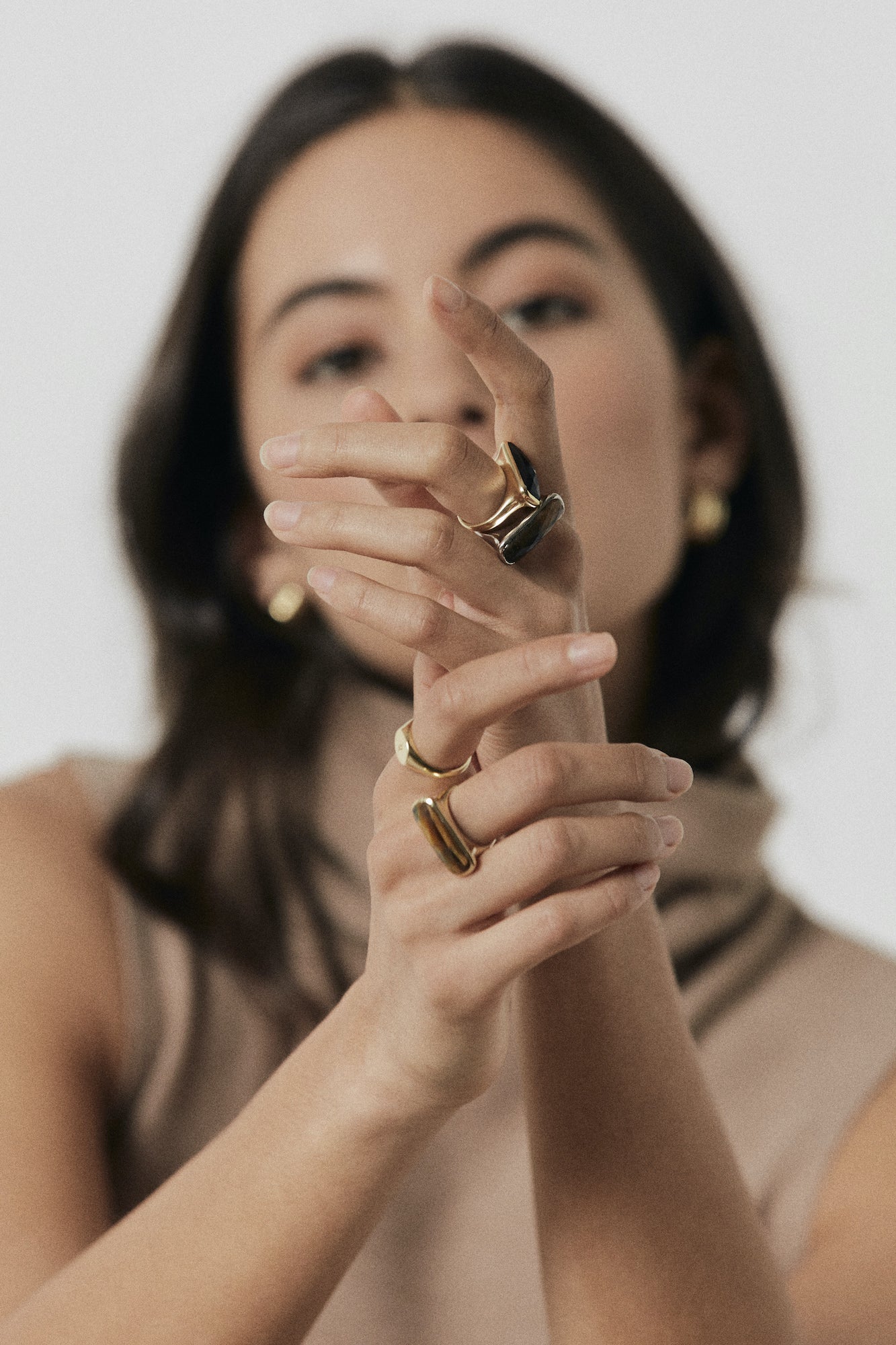 Silk & Steel Jewelley Grace Ring Tiger Eye Silver